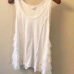 Anthropologie white tank top